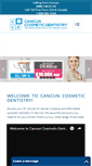 Mobile Screenshot of cancuncosmeticdentistry.com